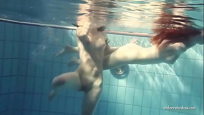 teen Mia and petra scorching lesbiansis swim naked for you&period; incredibly fantastic young women bare under water&excl; Do you like nudists&quest;