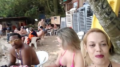 Bastidores no Guaruj&aacute;, com In&ecirc;s Ventura, Paty Bumbum,El Toro De Oro e Nego Catra.