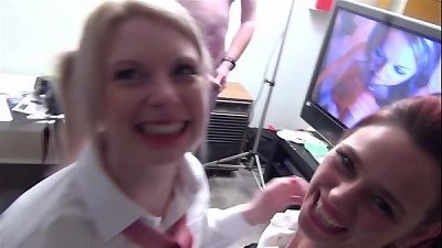 british chicks in schoolgirl apparels bukkake