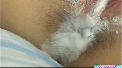juicy japanese young woman is having fun